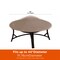 Modern Leisure Chalet Round Patio Fire Pit Cover, 44 in. Diameter x 3 in. H, Beige 2926 - alternate 2